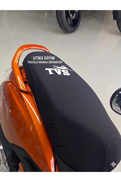 Utku Giyim TVS UYUMLU MOTOSİKLET KOLTUK SELE KILIFI SİYAH