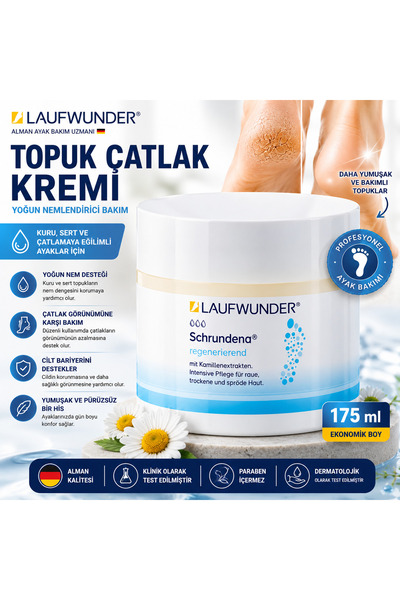 Laufwunder Schrundena Topuk Çatlak Kremi 175 Ml Yoğun Nemlendirici Ayak Bakım...