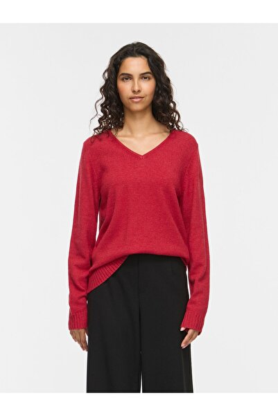 VILA Strickpullover VIRIL V-Ausschnitt