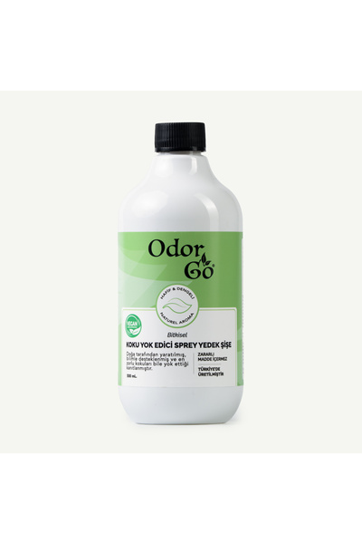 Odorgo Koku Giderici Sprey Yedek Şişe / 500ml. Sigara / puro, çöp, rutubet, y...