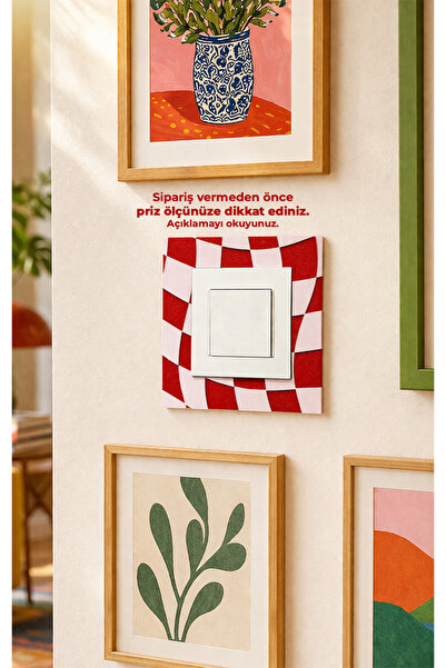 To Design Lab Ramă decorativă colorată pentru întrerupător, cu model de dame ...