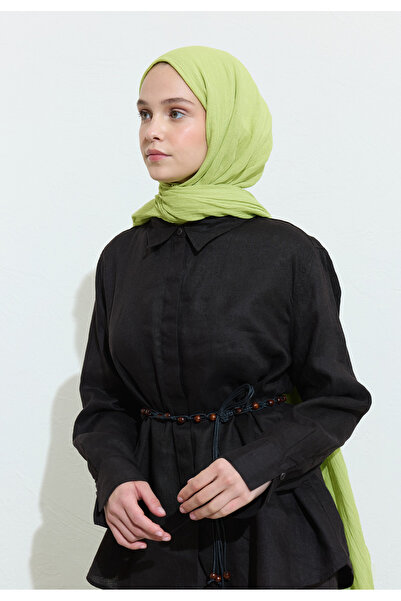 Freshscarfs Pamuklu Keten Şal Lıme Juıce