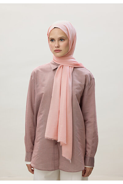 Freshscarfs Uçuk Pembe İnce Pamuk Vual Şal