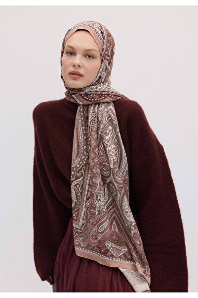 Freshscarfs Șal din lut cu model floral etnic
