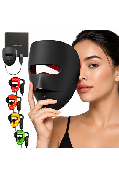 Omaly Masca Faciala LED Omaly®, Fototerapie Anti-Acnee, 4 culori - Reducere R...