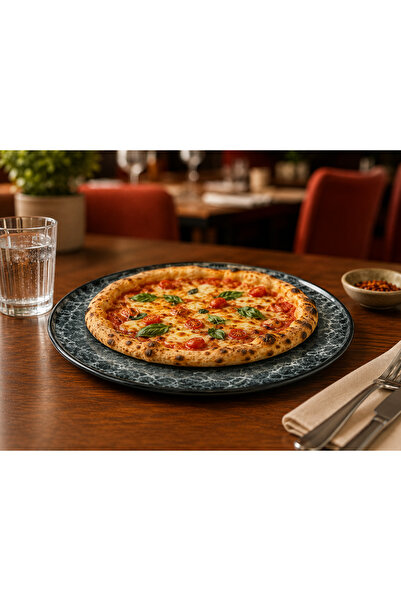 Bonna Porselen Sepia Gourmet Pizza Tabağı 32 Cm Tekli
