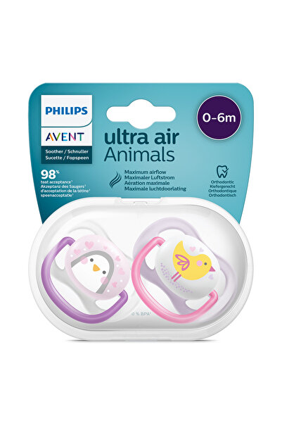 Philips SCF080/06 Avent, suzeta, Ultra Air, 0-6 luni +, 2 buc