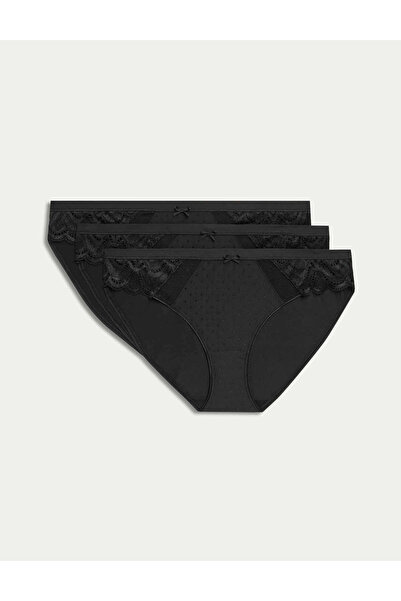 Marks & Spencer 3'lü Amelia Dantelli Bikini Külot Seti