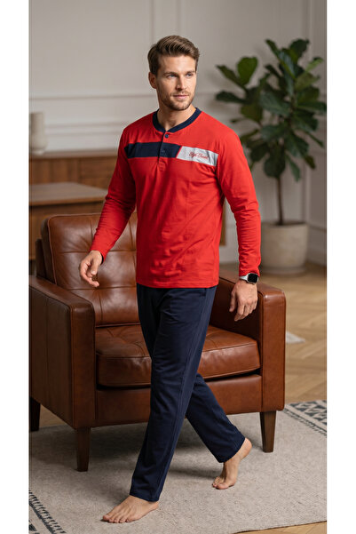 Rimoli Men's Pajama Set Red