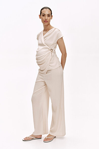 H&M MAMA 2 Parçalı Krinkle Jarse Set