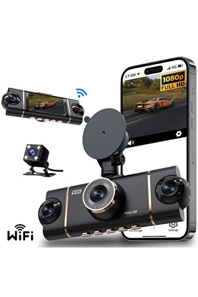 Concord MPIA CC-69 4 Kameralı 3.16" IPS Ekran 5MP Wi-Fi Bağlantılı TF Araç Ka...