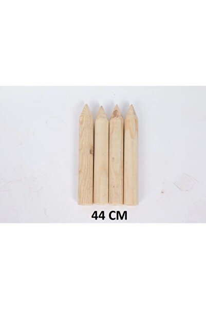 Sağlamlar 44 CM UZUNLUK ÇAM Ağacı Bağ Kazığı 10 Adet – Bahçe Hereği ve Çit Di...