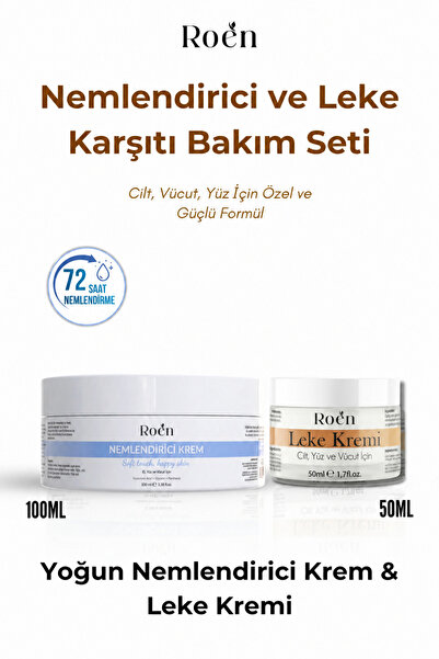 Roen Nemlendirici ve Leke Karşıtı Cilt Bakım Seti, Nemlendiri Krem ve Leke Kremi