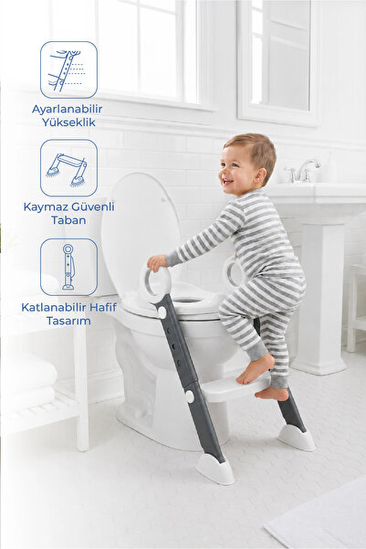Babyjem Step & Folding Toilet Seat Adapter 861 White