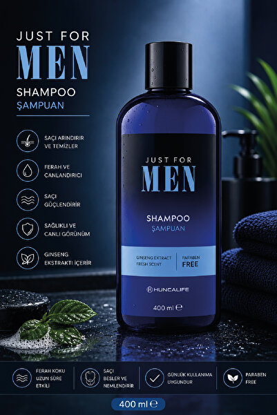 Huncalife Just For Men Saç Ve Vücut Şampuanı 400 ml