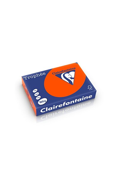 Clairefontaine Carton A4 160 g/m² Culoare intensă 250 coli/pachet Portocaliu