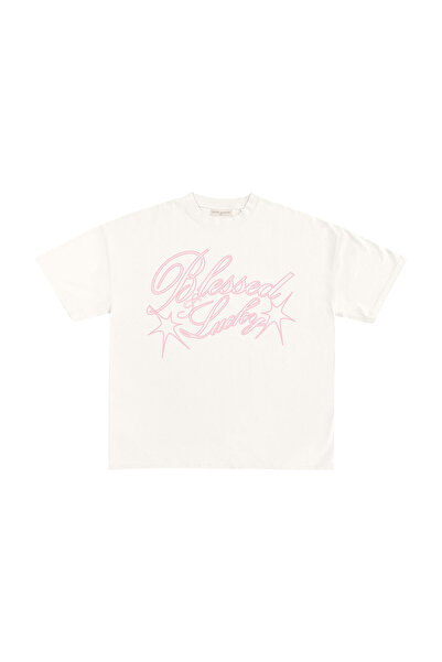 lethestudios Tricou imprimat „Binecuvântat și Norocos”