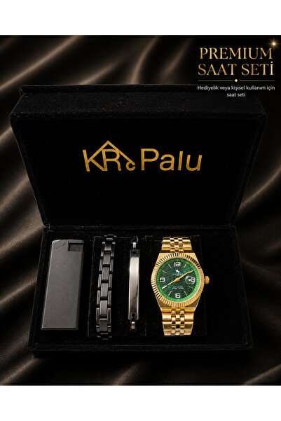 Clup Polo CLUPPOLO ON Green Gold Premium Erkek Kol Saat