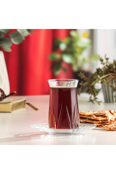 LAV Zoey Cam Çay Bardağı 6 Kişilik 165 ml