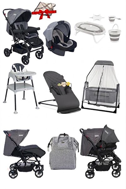 Tommybaby 12 Parça Çeyiz Seti Bebek Arabası Puset Beşik Anakucağı Mama Sandal...