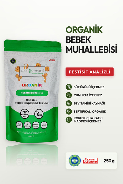 Soul Kitchen Organik Ürünler Organik Sertifikalı Bebek Muhallebisi B1 Vitamin...