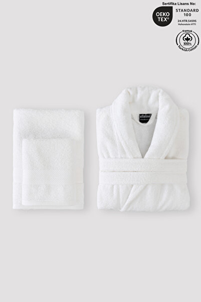 Ellaline Set halate de baie 3 piese 100% bumbac certificat, halat de baie și ...
