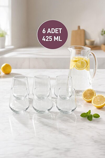 SELKA HOME - 6 Adet 425 cc. Allegra Su Bardağı