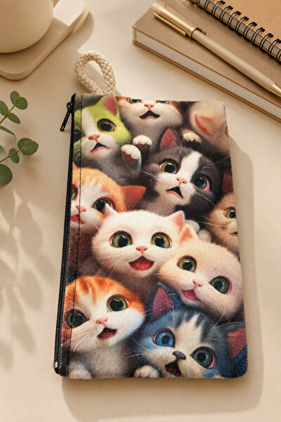 Anime Marketi Artificial Intelligence Sweet Cats Designed School Pen Holder o...