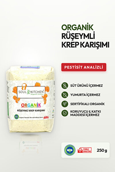 Soul Kitchen Organik Ürünler Organik Rüşeymli Krep Karışımı Katkısız 250 g