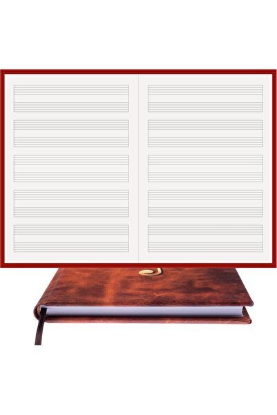 BİDEFTER دفتر ملاحظات على شكل نوتة موسيقية للبيانو (خطوط مقطوعة بدون مفاتيح) ...
