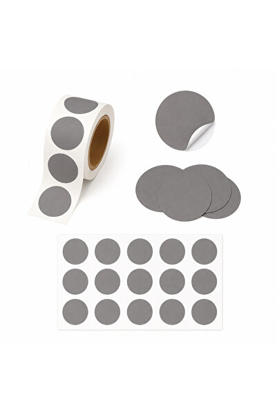 repro design Autocolant cu puncte adezive de 2 cm de culoare gri 25 buc
