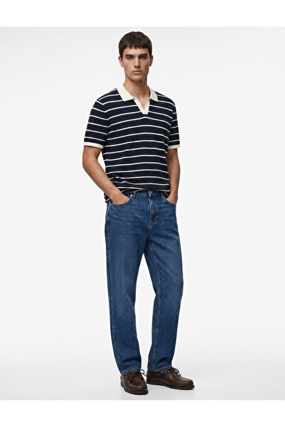 Koton Normal Waist Pocketed Loose Baggy Jean Trousers