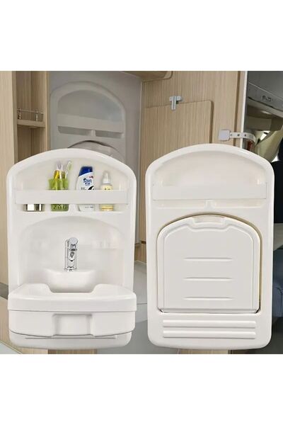 BABARVY Karavan Lavabo & Katlanabilir Karavan Lavabo