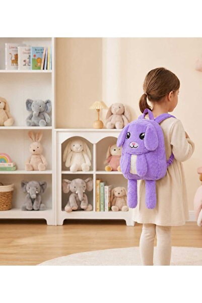 PeriMila Peluş Tavşan Figürlü Çocuk Sırt Çantası