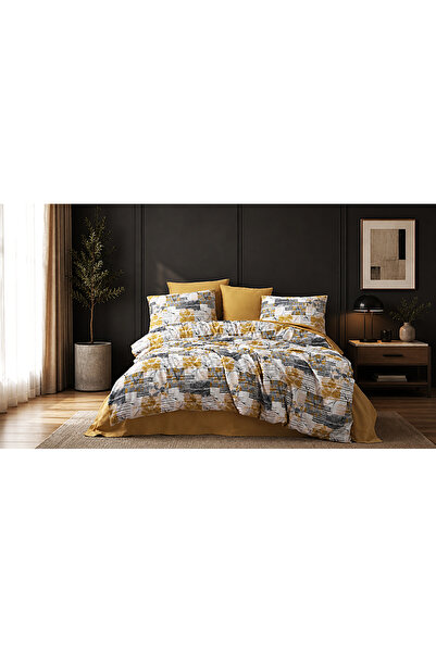 Fabeteks Serra Ranforce 100% Cotton Double Duvet Cover Set