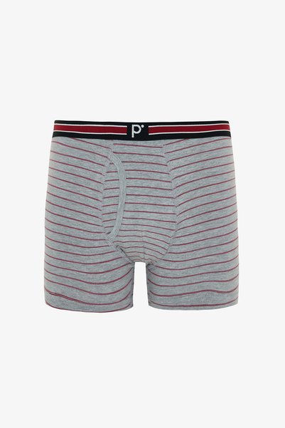 Penti Men's Red Dots Polka Dot Patterned Organic 3-Piece Boxer