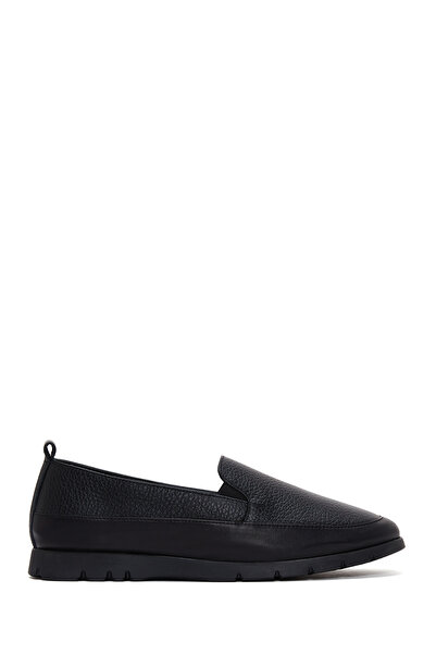 Derimod Γυναικείο μαύρο γνήσιο δέρμα Comfort Loafer, χειμερινά παπούτσια 25AF...