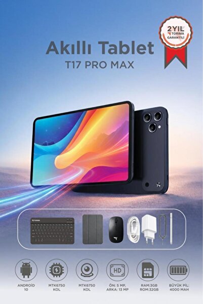 Torima Android Tablet Kalem Klavye Mouse Full Set SIM Kartlı BTK Kayıtlı 10.1...