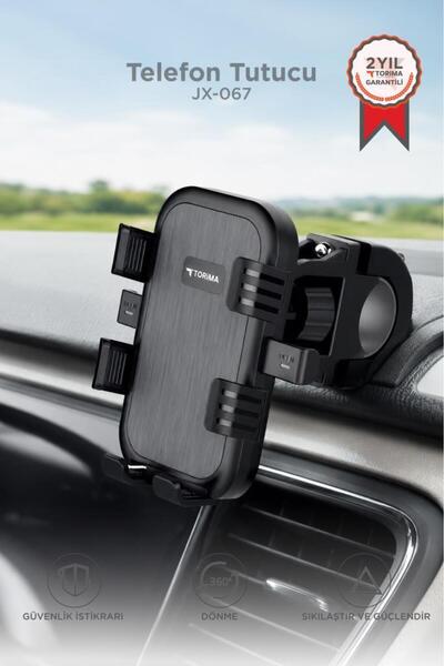 Torima Telefon Tutucu 2si1 Arada Bisiklet Motosiklet ve Scooter Telefon Tutac...
