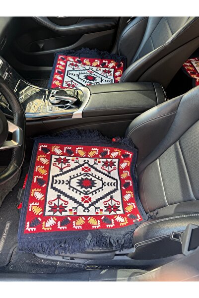 Gön Ev Tekstili Araba Koltuk Koruyucu Kılıf Kilim Seti 3 Parça %100 Pamuk Dokuma
