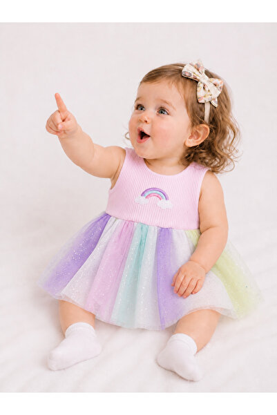 Ozz Baby فستان بناتي (3-6) أشهر 68 سم (6-12) أشهر 80 سم (12-18) أشهر 86 سم فس...