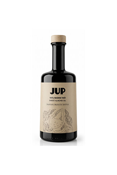JUP FOOD Soğuk Sıkım %100 Saf Tatlı Badem Yağı - 500 ml - Yemeklik