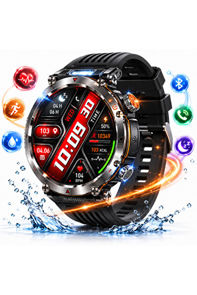 IBESPHERE Smartwatch Premium Sport, Ecran 1.7” 360x360 IPS, Autonomie 7zile, ...