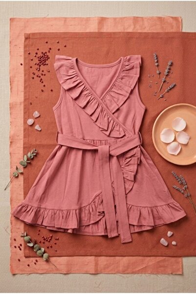 meyastore Girl's dress ruffled