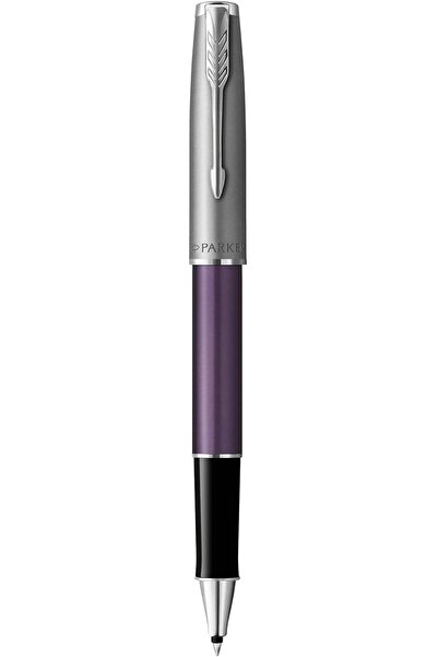 Parker Sonnet Purple Color Chrome Edge Ballpoint Pen-10079