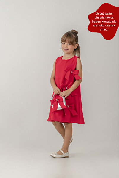 Eray Kids Girl's Special Occasion Dress with Bow - Stylish Event Evening Dres...