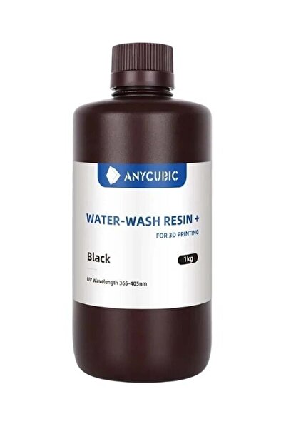 Anycubic Water Washable (Suda Yıkanabilir) UV Siyah Reçine 1Kg