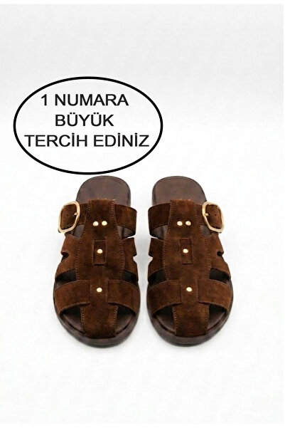 Friend & Trend Süet Tokalı Metal Detay Şık Yazlık Kadın Günlük Terlik FT9119