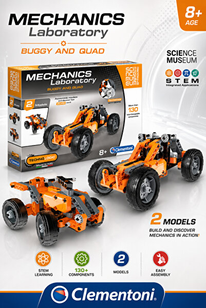 CLEMENTONI  130-Piece Mechanics Laboratory - Buggy and Quad ?