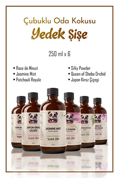 Rosie Amazon Ferahlığı 6'lı Yedek Şişe Çubuklu Oda Kokusu Serisi 250 ml